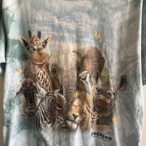 The Mountain  Animal Selfies Size Large, Tye Dye - Picture 2 of 6
